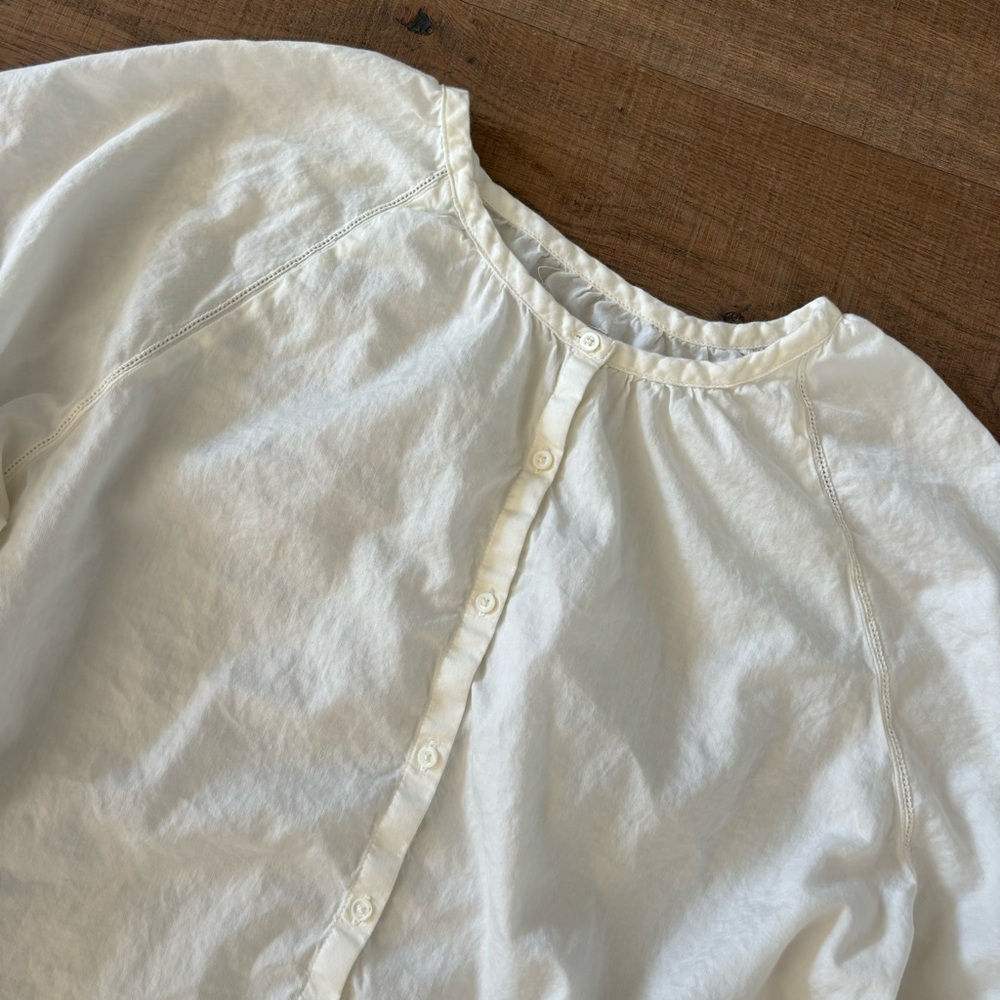 Outerknown Button Down 100% Cotton Blouse - image 3